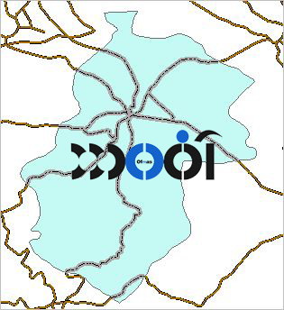شیپ فایل راه های ارتباطی شهرستان مهاباد